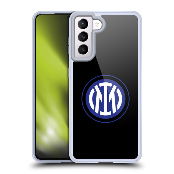 Fc Internazionale Milano Badge Logo On Black Soft Gel Case for Samsung Galaxy S21 5G