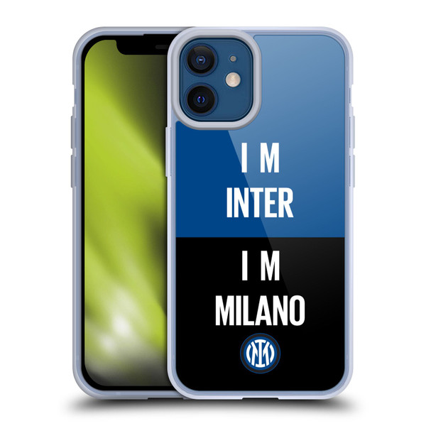 Fc Internazionale Milano Logo Inter Milano Soft Gel Case for Apple iPhone 12 Mini