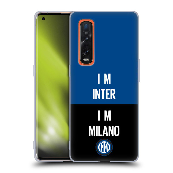 Fc Internazionale Milano Logo Inter Milano Soft Gel Case for OPPO Find X2 Pro 5G