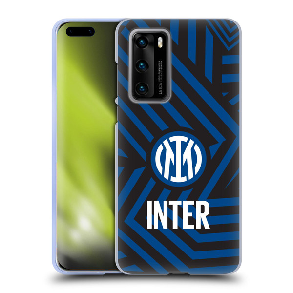 Fc Internazionale Milano Patterns Abstract 1 Soft Gel Case for Huawei P40 5G