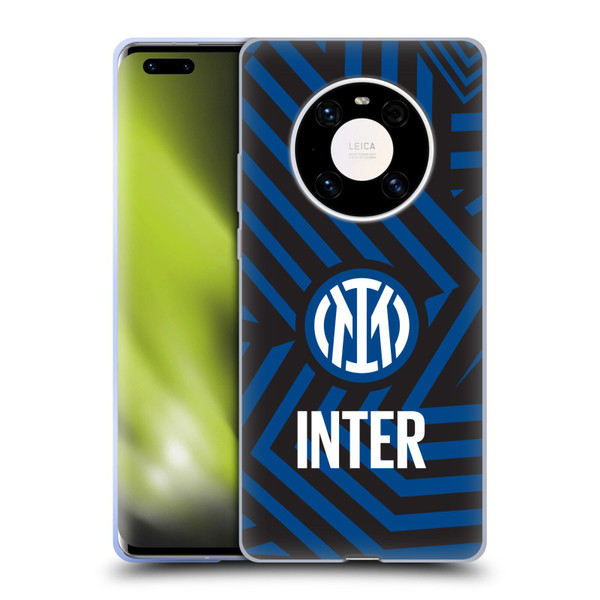 Fc Internazionale Milano Patterns Abstract 1 Soft Gel Case for Huawei Mate 40 Pro 5G