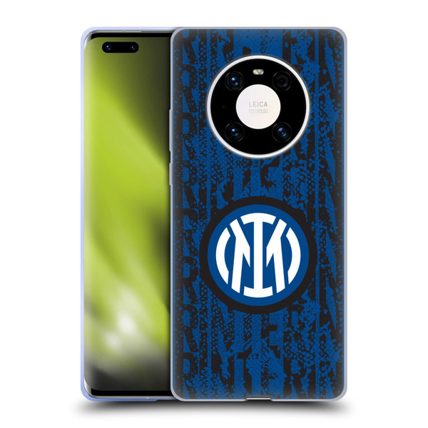 Fc Internazionale Milano Patterns Snake Wordmark Soft Gel Case for Huawei Mate 40 Pro 5G