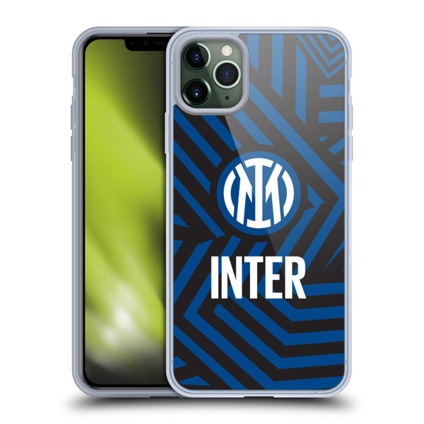 Fc Internazionale Milano Patterns Abstract 1 Soft Gel Case for Apple iPhone 11 Pro Max & MagSafe