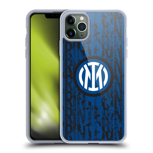 Fc Internazionale Milano Patterns Snake Wordmark Soft Gel Case for Apple iPhone 11 Pro Max & MagSafe