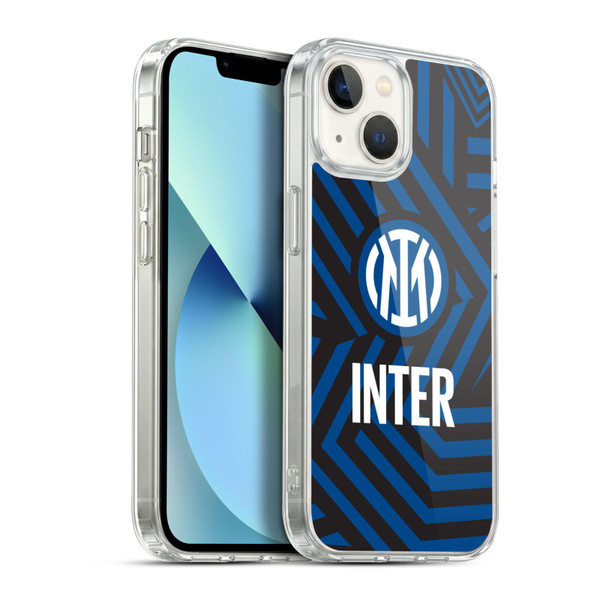Fc Internazionale Milano Patterns Abstract 1 Soft Gel Case for Apple iPhone 13