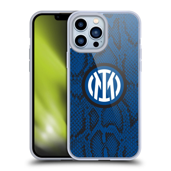 Fc Internazionale Milano Patterns Snake Soft Gel Case for Apple iPhone 13 Pro Max