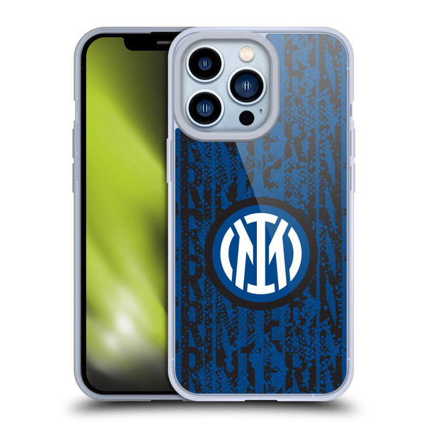 Fc Internazionale Milano Patterns Snake Wordmark Soft Gel Case for Apple iPhone 13 Pro & MagSafe