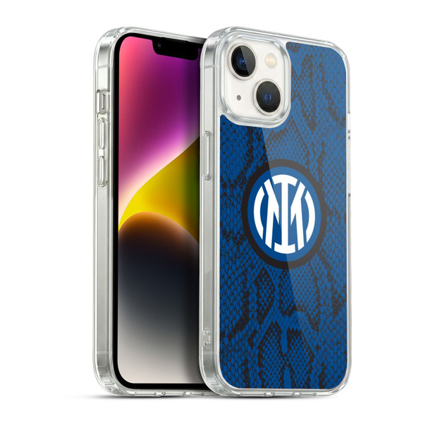 Fc Internazionale Milano Patterns Snake Soft Gel Case for Apple iPhone 14