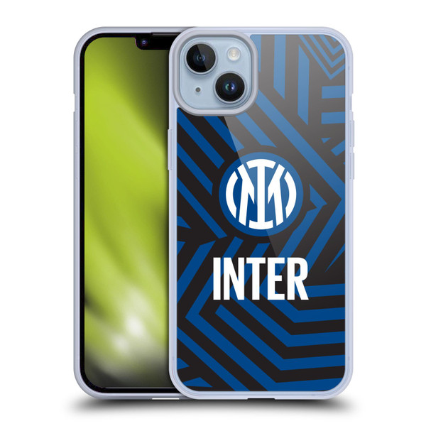 Fc Internazionale Milano Patterns Abstract 1 Soft Gel Case for Apple iPhone 14 Plus