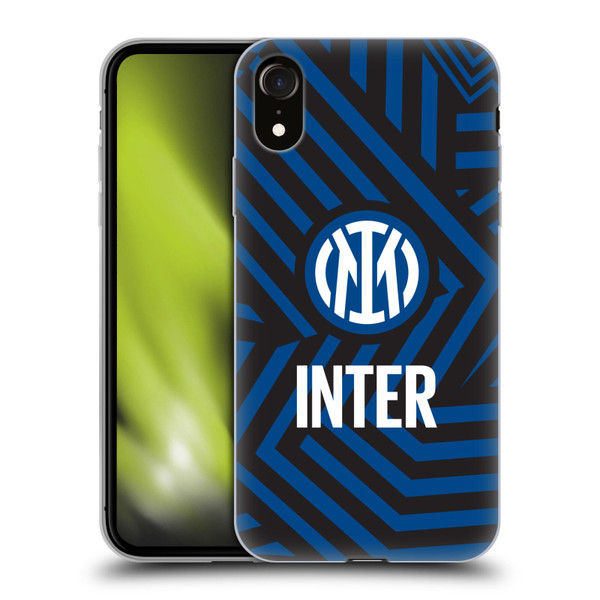 Fc Internazionale Milano Patterns Abstract 1 Soft Gel Case for Apple iPhone XR