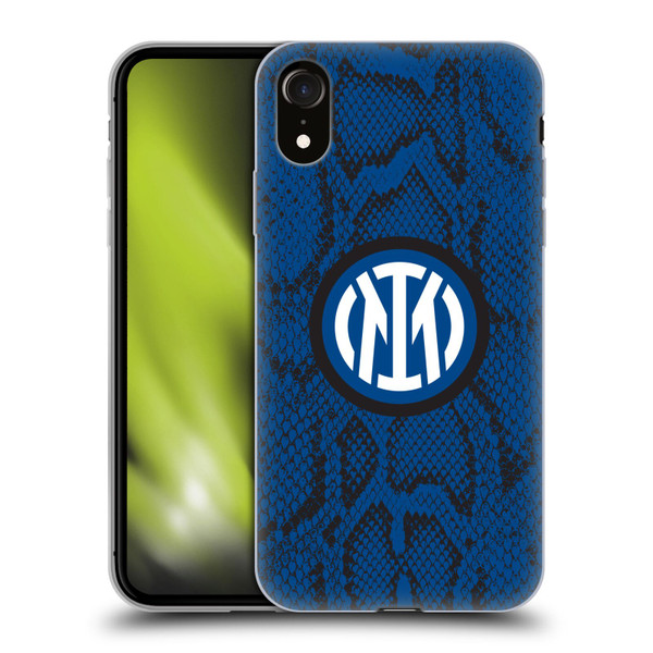 Fc Internazionale Milano Patterns Snake Soft Gel Case for Apple iPhone XR