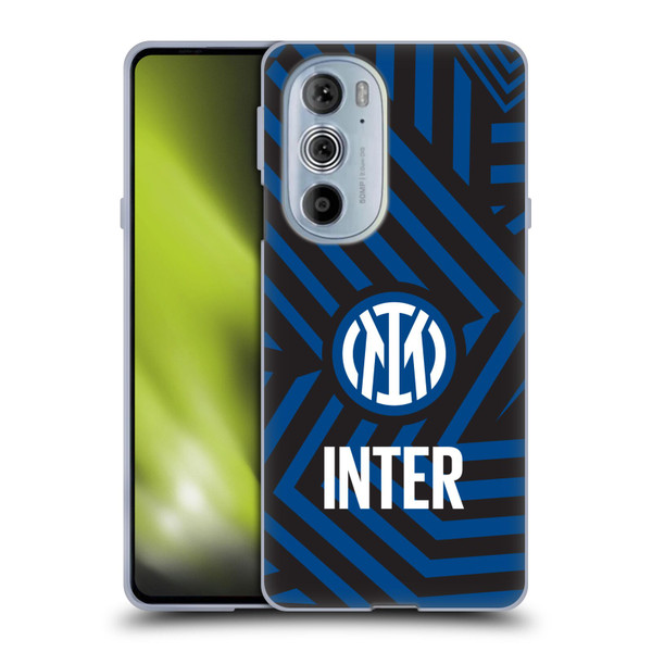 Fc Internazionale Milano Patterns Abstract 1 Soft Gel Case for Motorola Edge X30
