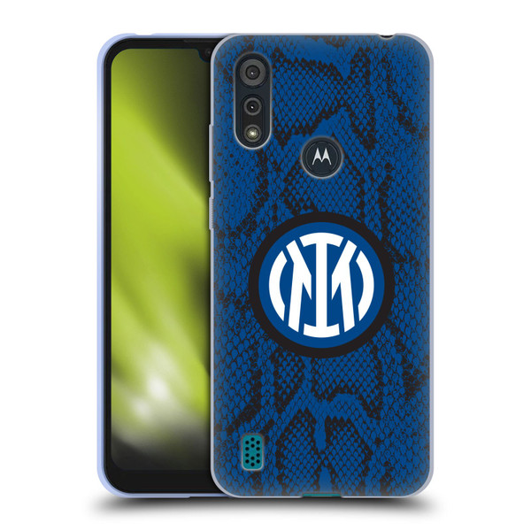 Fc Internazionale Milano Patterns Snake Soft Gel Case for Motorola Moto E6s (2020)