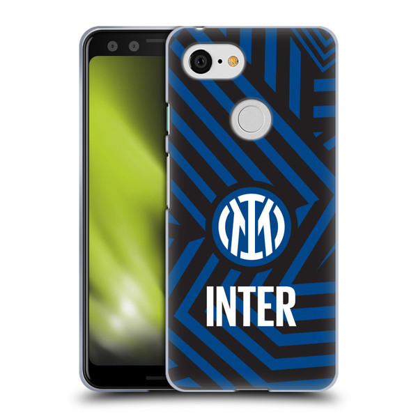 Fc Internazionale Milano Patterns Abstract 1 Soft Gel Case for Google Pixel 3