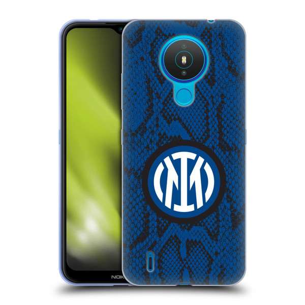 Fc Internazionale Milano Patterns Snake Soft Gel Case for Nokia 1.4