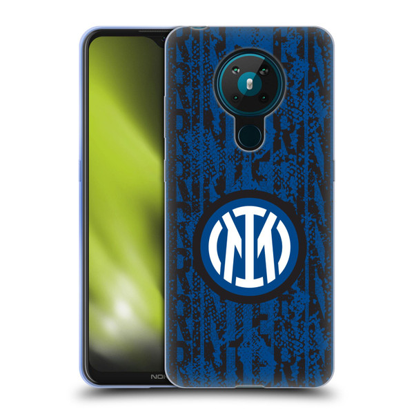 Fc Internazionale Milano Patterns Snake Wordmark Soft Gel Case for Nokia 5.3