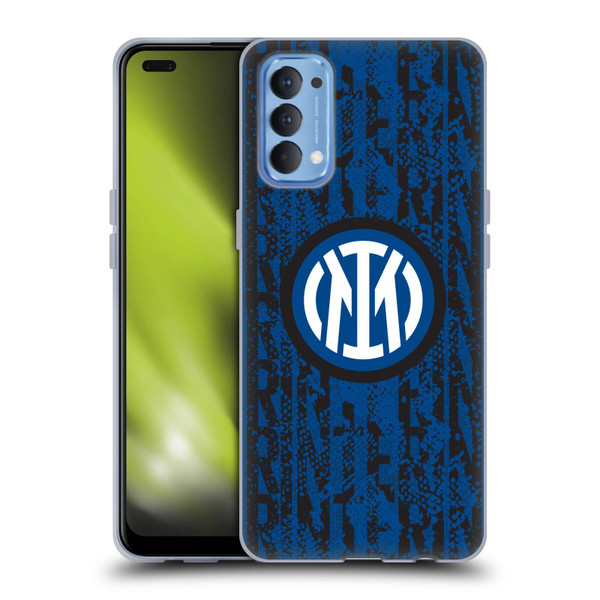 Fc Internazionale Milano Patterns Snake Wordmark Soft Gel Case for OPPO Reno 4 5G