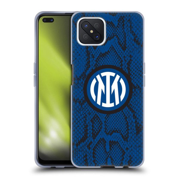 Fc Internazionale Milano Patterns Snake Soft Gel Case for OPPO Reno4 Z 5G