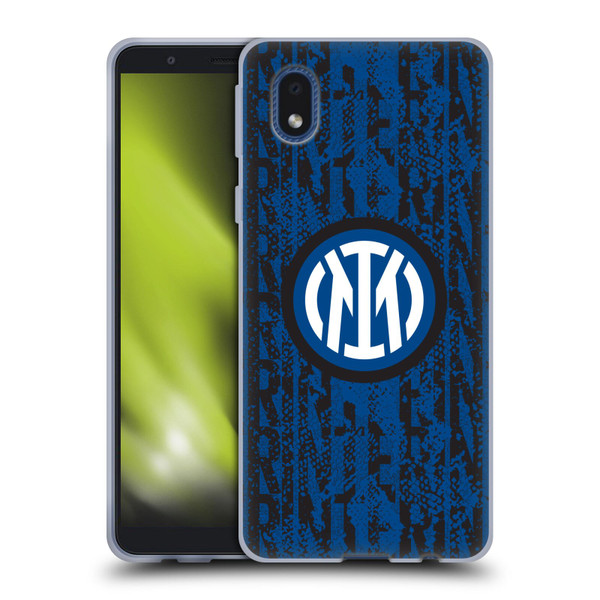 Fc Internazionale Milano Patterns Snake Wordmark Soft Gel Case for Samsung Galaxy A01 Core (2020)