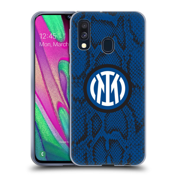 Fc Internazionale Milano Patterns Snake Soft Gel Case for Samsung Galaxy A40 (2019)