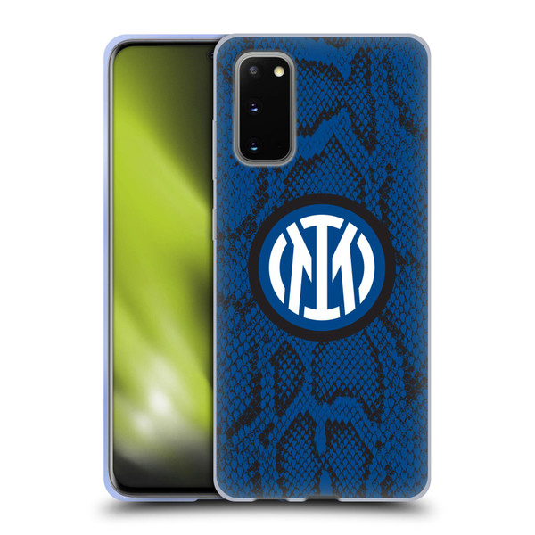 Fc Internazionale Milano Patterns Snake Soft Gel Case for Samsung Galaxy S20 / S20 5G