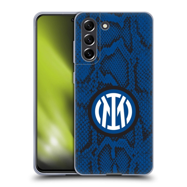 Fc Internazionale Milano Patterns Snake Soft Gel Case for Samsung Galaxy S21 FE 5G