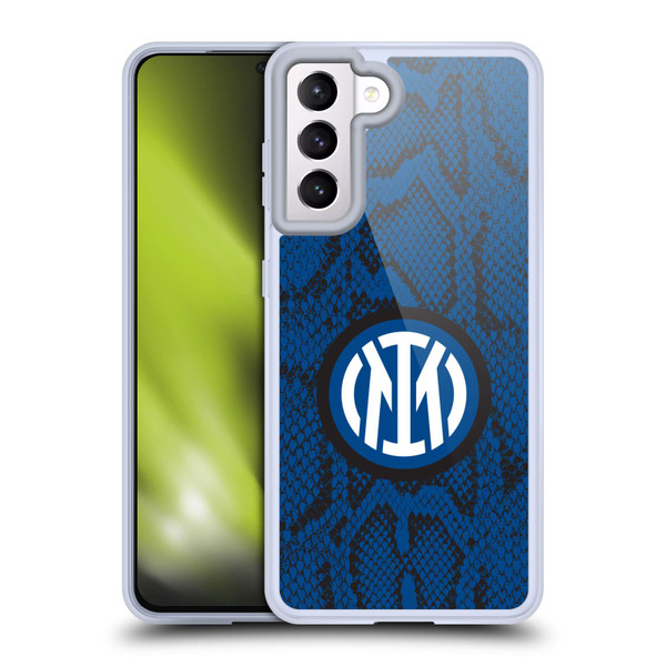Fc Internazionale Milano Patterns Snake Soft Gel Case for Samsung Galaxy S21 5G & MagSafe