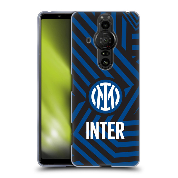 Fc Internazionale Milano Patterns Abstract 1 Soft Gel Case for Sony Xperia Pro-I