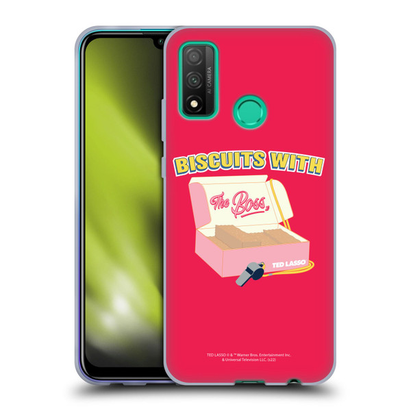 Ted Lasso Season 1 Graphics Biscuits With The Boss Soft Gel Case for Huawei P Smart (2020)