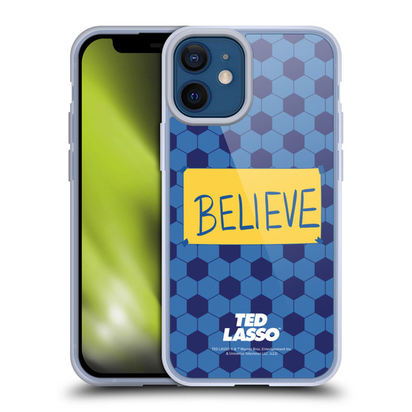 Ted Lasso Season 1 Graphics Believe Soft Gel Case for Apple iPhone 12 Mini