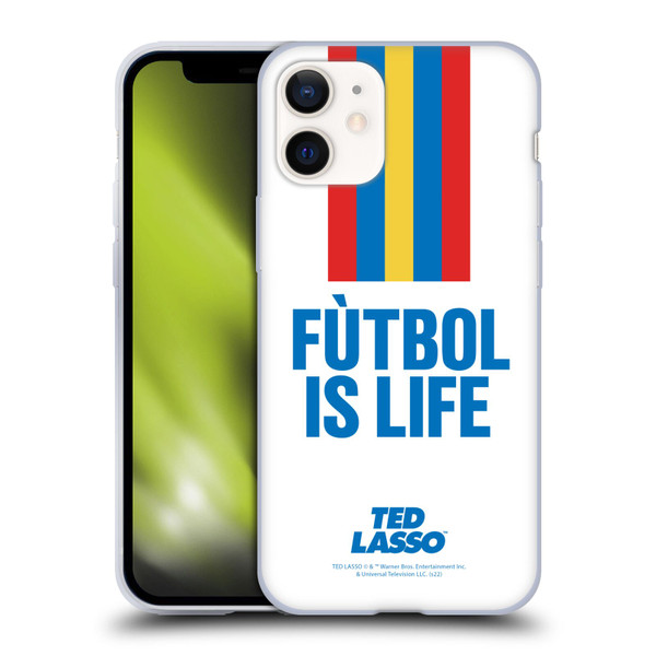 Ted Lasso Season 1 Graphics Futbol Is Life Soft Gel Case for Apple iPhone 12 Mini