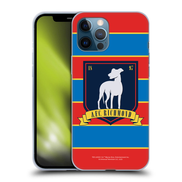 Ted Lasso Season 1 Graphics A.F.C Richmond Stripes Soft Gel Case for Apple iPhone 12 Pro Max