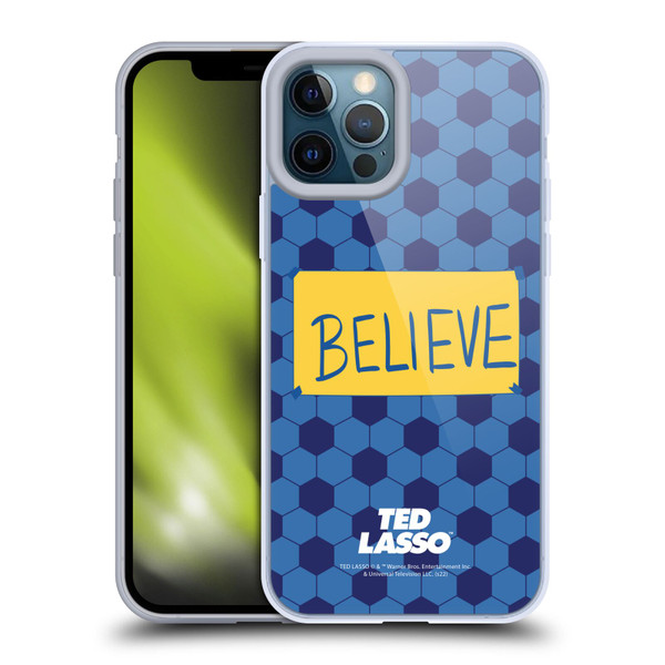 Ted Lasso Season 1 Graphics Believe Soft Gel Case for Apple iPhone 12 Pro Max