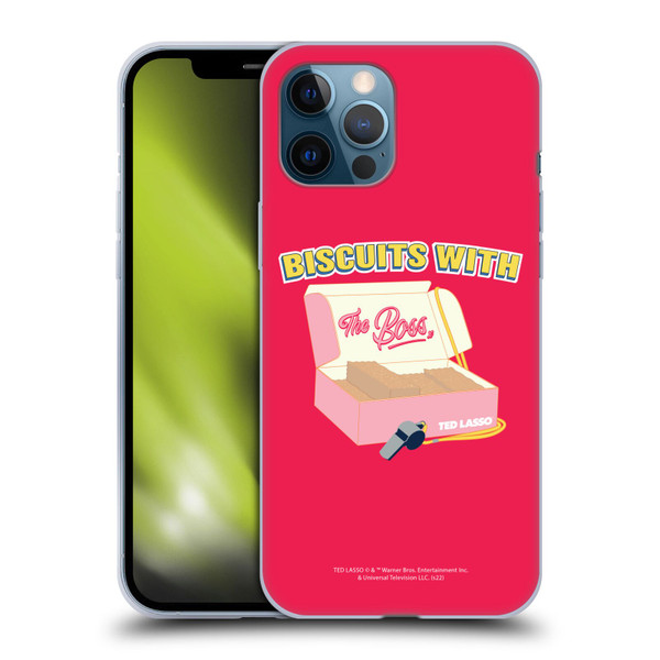 Ted Lasso Season 1 Graphics Biscuits With The Boss Soft Gel Case for Apple iPhone 12 Pro Max