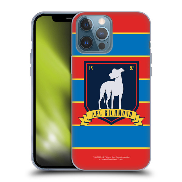 Ted Lasso Season 1 Graphics A.F.C Richmond Stripes Soft Gel Case for Apple iPhone 13 Pro Max