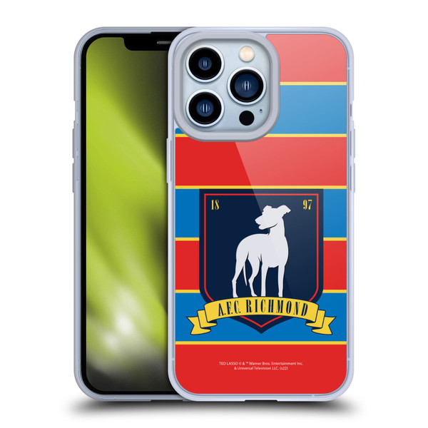 Ted Lasso Season 1 Graphics A.F.C Richmond Stripes Soft Gel Case for Apple iPhone 13 Pro