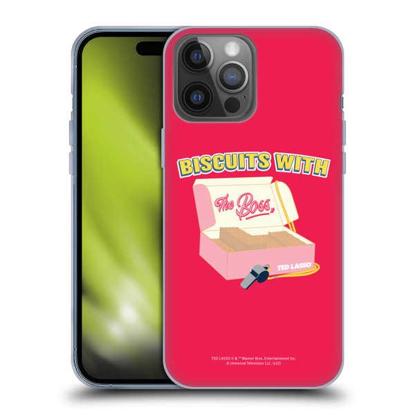 Ted Lasso Season 1 Graphics Biscuits With The Boss Soft Gel Case for Apple iPhone 14 Pro Max