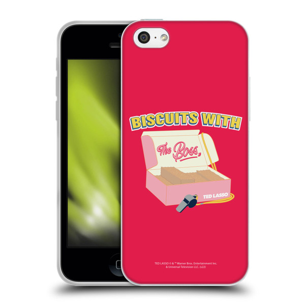 Ted Lasso Season 1 Graphics Biscuits With The Boss Soft Gel Case for Apple iPhone 5c