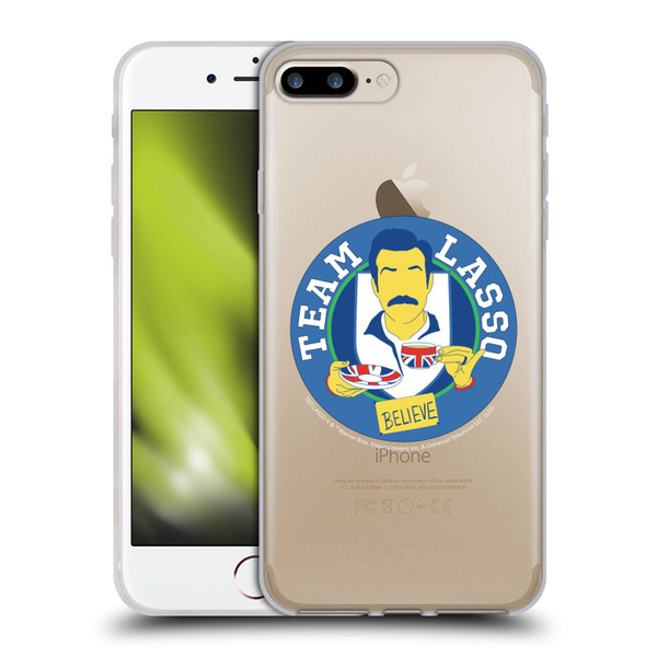 Ted Lasso Season 1 Graphics Team Lasso Soft Gel Case for Apple iPhone 7 Plus / iPhone 8 Plus