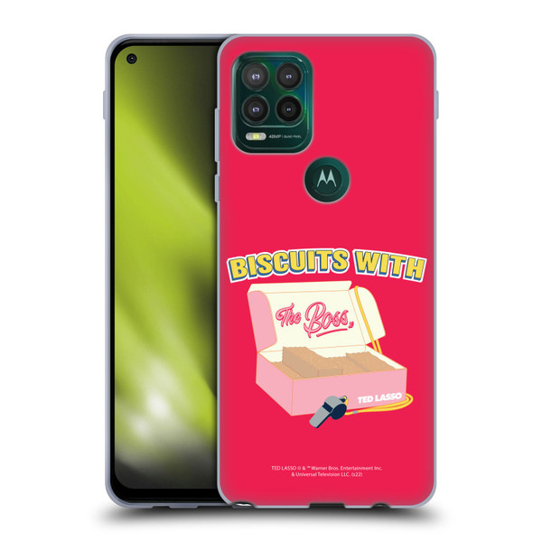 Ted Lasso Season 1 Graphics Biscuits With The Boss Soft Gel Case for Motorola Moto G Stylus 5G 2021