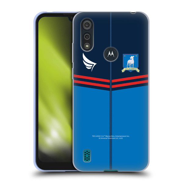 Ted Lasso Season 1 Graphics Jacket Soft Gel Case for Motorola Moto E6s (2020)