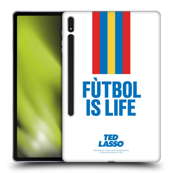 Ted Lasso Season 1 Graphics Futbol Is Life Soft Gel Case for Samsung Galaxy Tab S8 Plus