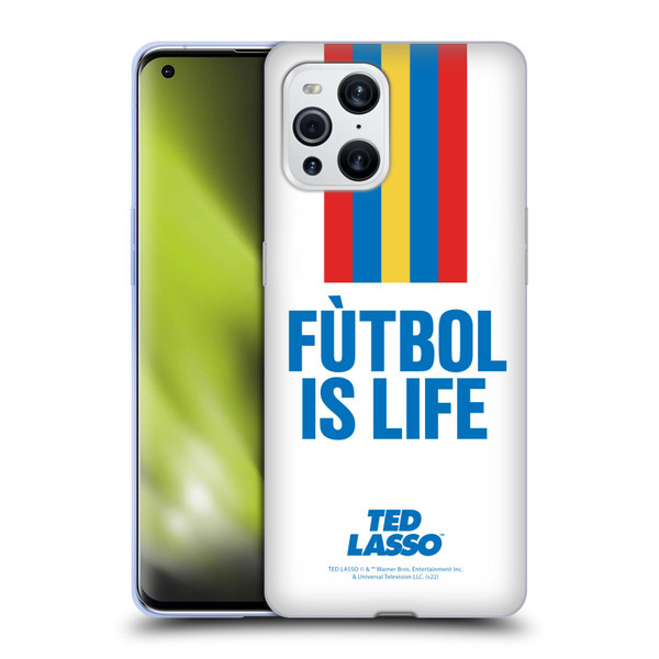 Ted Lasso Season 1 Graphics Futbol Is Life Soft Gel Case for OPPO Find X3 / Pro