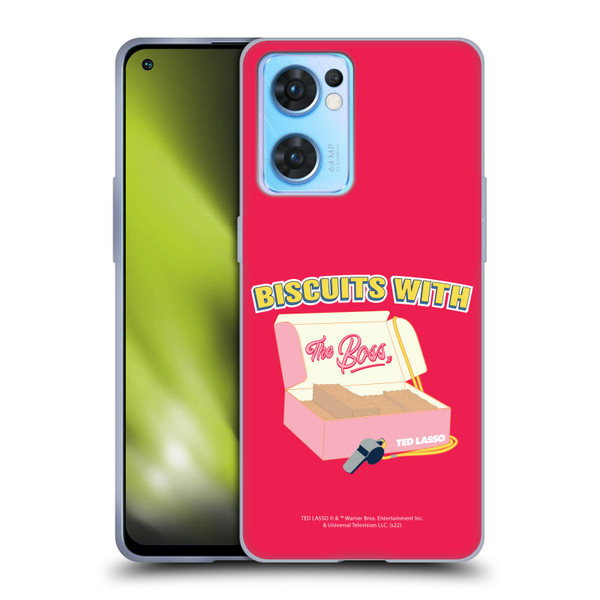 Ted Lasso Season 1 Graphics Biscuits With The Boss Soft Gel Case for OPPO Reno7 5G / Find X5 Lite