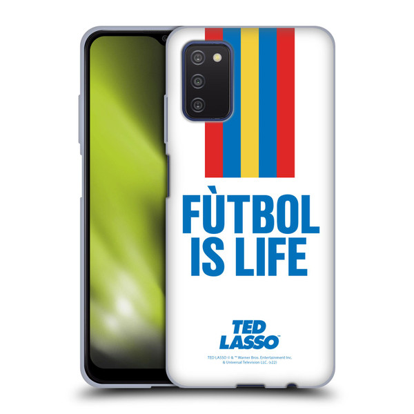 Ted Lasso Season 1 Graphics Futbol Is Life Soft Gel Case for Samsung Galaxy A03s (2021)