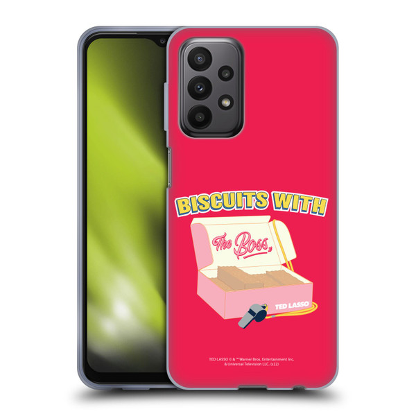 Ted Lasso Season 1 Graphics Biscuits With The Boss Soft Gel Case for Samsung Galaxy A23 / 5G (2022)