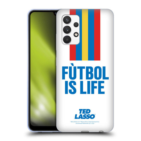 Ted Lasso Season 1 Graphics Futbol Is Life Soft Gel Case for Samsung Galaxy A32 (2021)