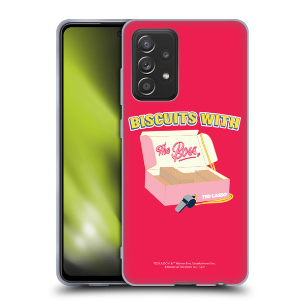 Ted Lasso Season 1 Graphics Biscuits With The Boss Soft Gel Case for Samsung Galaxy A52 / A52s / 5G (2021)