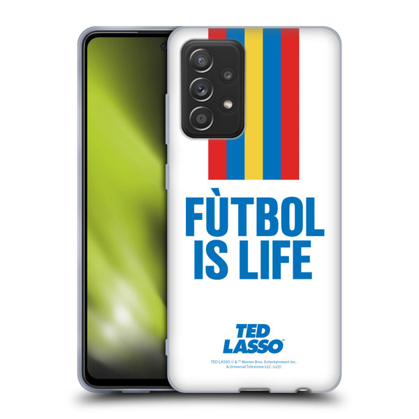 Ted Lasso Season 1 Graphics Futbol Is Life Soft Gel Case for Samsung Galaxy A52 / A52s / 5G (2021)