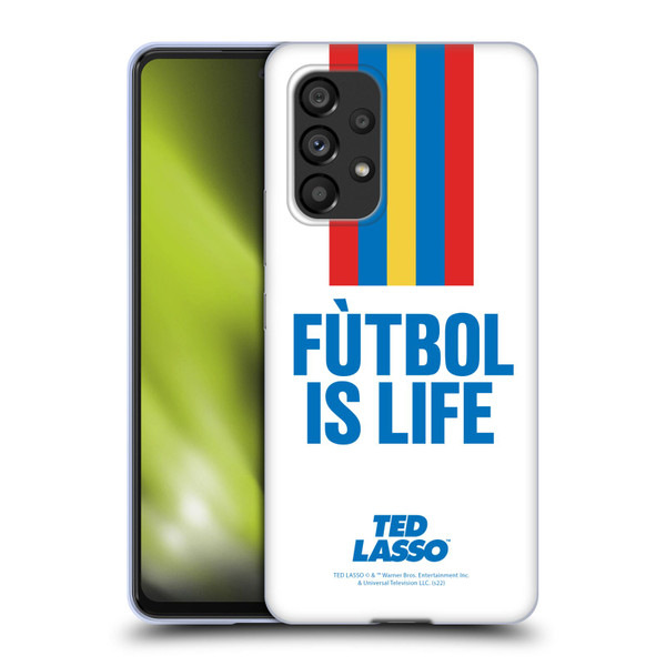 Ted Lasso Season 1 Graphics Futbol Is Life Soft Gel Case for Samsung Galaxy A53 5G (2022)